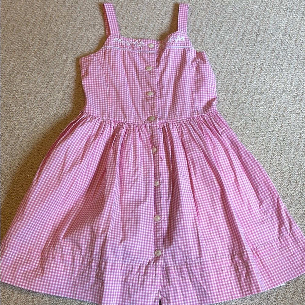 Polo Ralph Lauren Girls Pink Gingham Dress